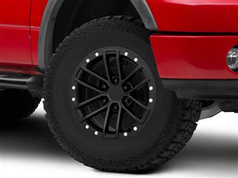 F 150 Raptor Beadlock Style Matte Black 6 Lug Wheel 17x85 34mm Offset 04 08 F 150