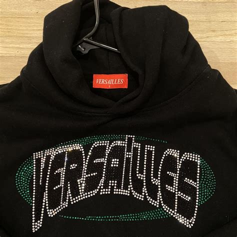 Versailles Rhinestone Hoodie Havent Worn Just A Bit Depop