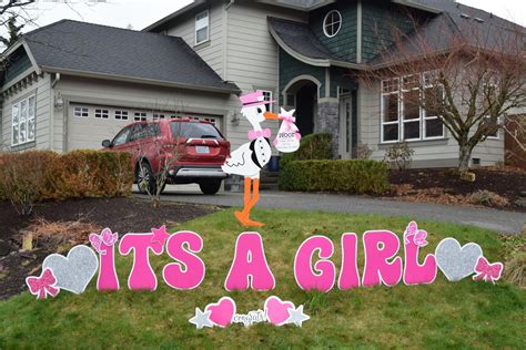 Welcome The New Baby Home In A Big Way With A Stork Sign Yard