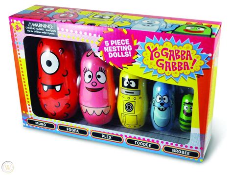 Yo Gabba Gabba 5 Piece Nesting Dolls Matryoshka Dolls New 1961659960