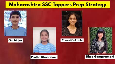 Maharashtra Ssc Toppers Share Winning Formula To Score Above