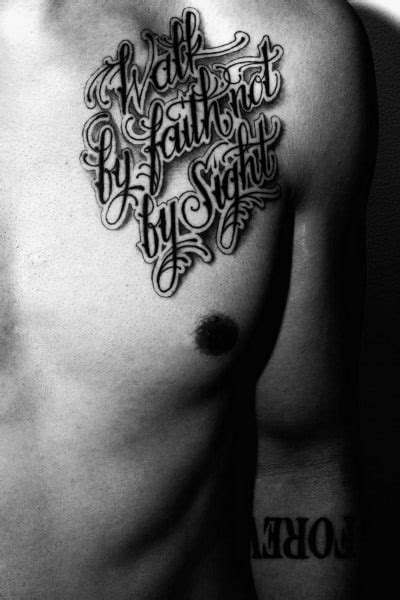 Walk By Faith Not By Sight Tattoo Design Ideas For Men Corinthians