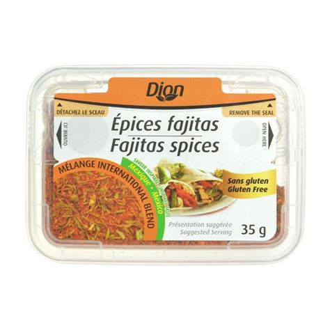 Épices Fajitas Dion Herbes And Épices Aliments Du Québec