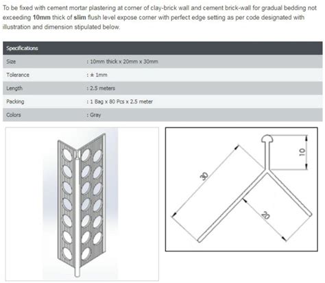 Corner Bead Johor Bahru Jb Malaysia Johor Jaya Supplier Wholesaler