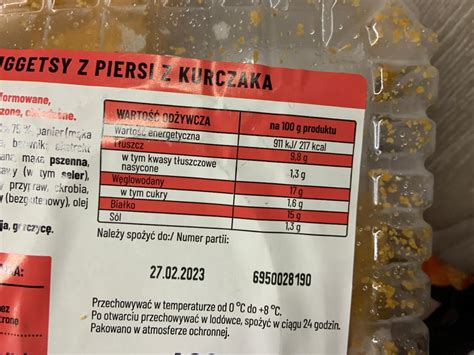 Nuggetsy Z Piersi Kurczaka Twoje Bistro Kalorie Kj A Nutri N