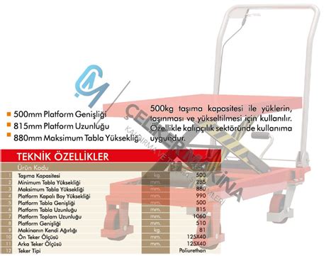 Kg Manuel Makasl Platform Eliker Makina