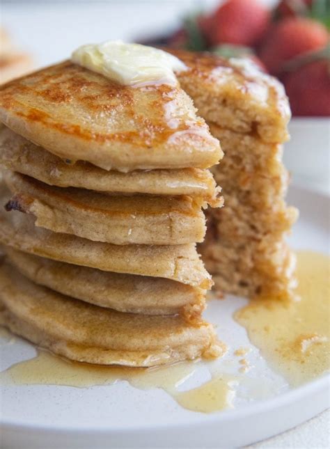 Oatmeal Protein Pancakes - The Roasted Root