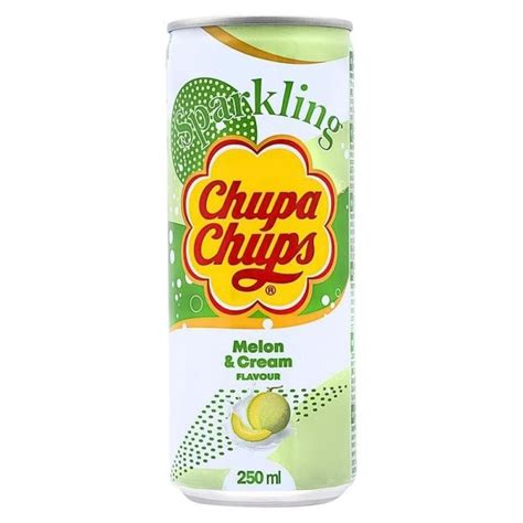 Refresco chupa chups Sparkling de melón y crema