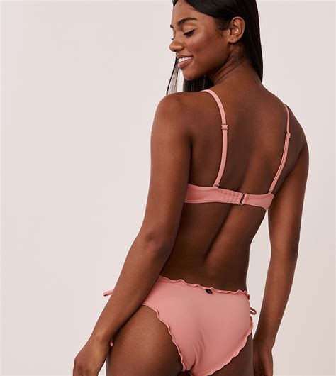 Buy La Vie En Rose Solid Push Up Bikini Top In Pink Thstreet Qatar