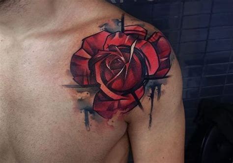 Tatuajes De Rosas Para Hombreimpresionantes Fotos Tatuajes De