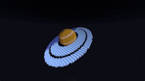 Saturn Each Block Is About 3626 Km I Built This For A Survival Map I