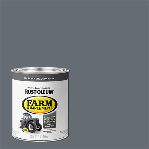 Rust Oleum Qt Farm Equipment Massey Ferguson Gray Enamel Paint