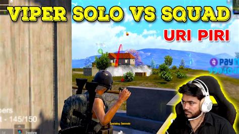 Viper Plays OP Solo Vs Squad At Last Intense Situation YouTube