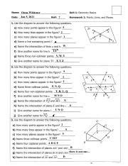 Kami Export Pages From Unit 1 Geometry Basics Points Lines And