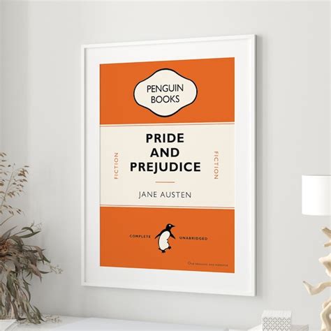 Penguin Book Poster Etsy Uk