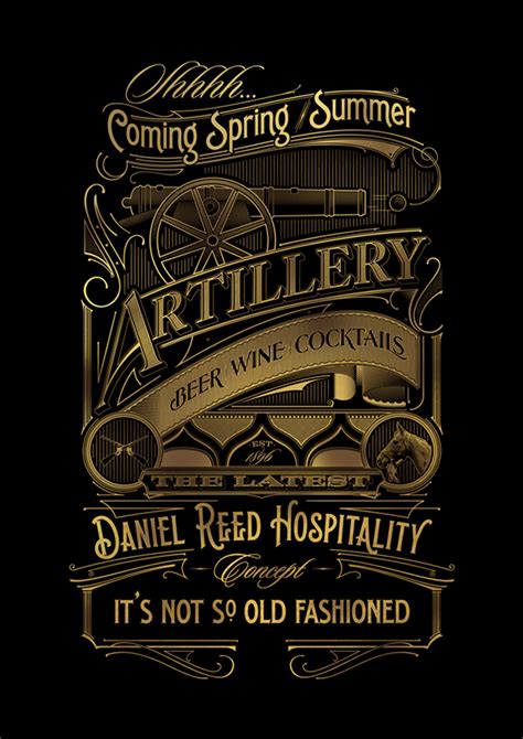 Artillery Bar - Savannah | Typography :: Behance