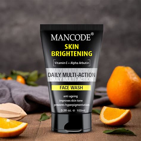 Buy Mancode Skin Brightening Face Wash 100 Ml Online At Discounted