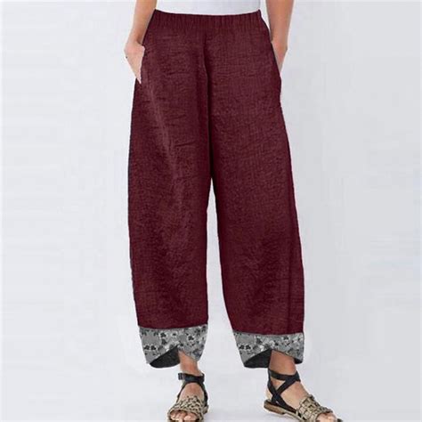 CAICJ98 Cargo Pants Women Women S Casual Wide Leg Paper Bag Pants High