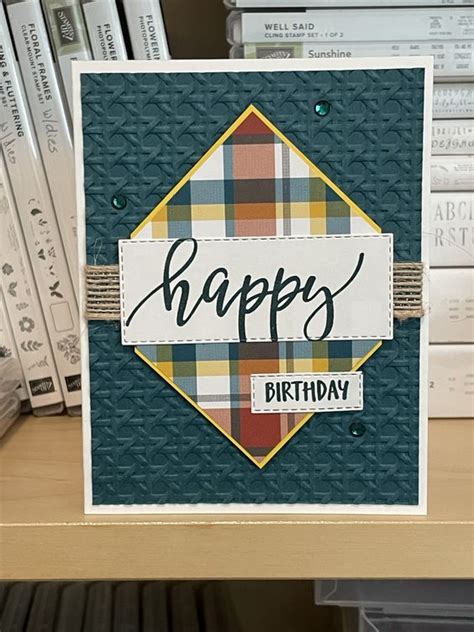 Pin By Joni Johnson On Cards Masculine Cards Stampin Up Simple