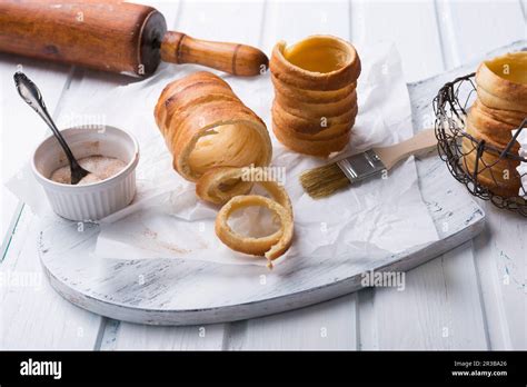 Vegan Chimney Cake Stock Photo Alamy