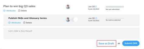 How Do I Create Draft OKRs Unlock U