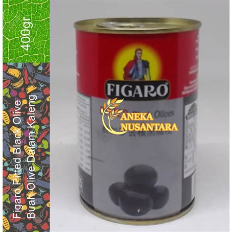 Jual Figaro Pitted Black Olives Buah Olive Dalam Kaleng 400 GR Shopee