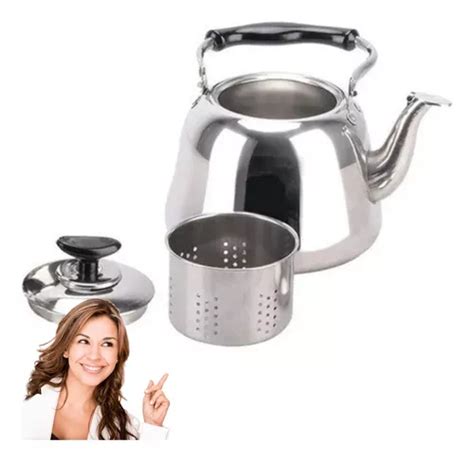 Chaleira Leiteira Bule Ml Infusor Inox Ch Caf Cozinha