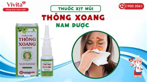 Thuốc Xịt Mũi Trị Viêm Xoang Thông Xoang Nam Dược Chai 15ml Vivita