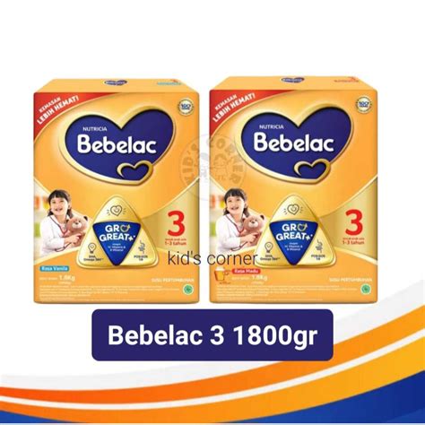 Jual Bebelac 3 Vanila Madu Box 1800gr JUMBO Shopee Indonesia