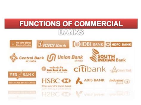 Functions Of Commercial Banks Ppt