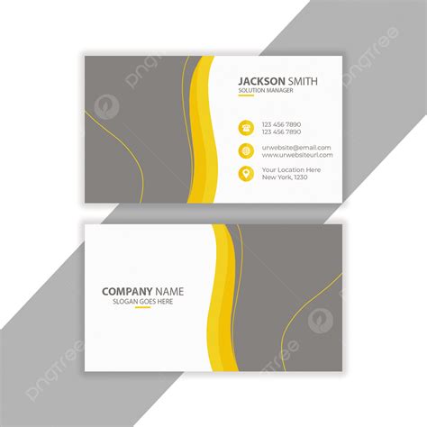 Yellow Creative Business Card Design Template Template Download On Pngtree