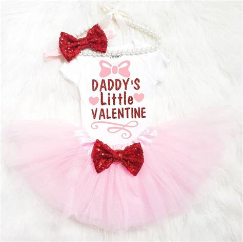 Daddys Little Valentine Baby Girl Valentine Baby Girl 1st Valentines