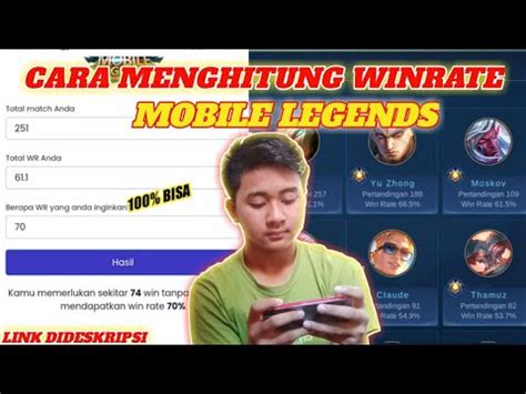 Cara Menghitung Winrate Mobile Legends Youtube