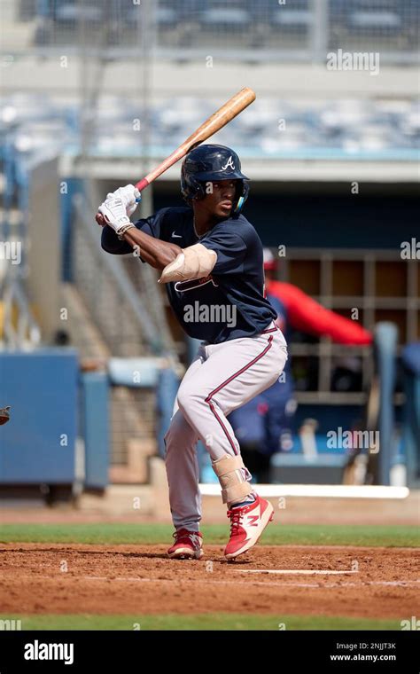 Fcl Braves Kevin Kilpatrick Jr 98 Bats During A Florida Complex League Baseball Game Against