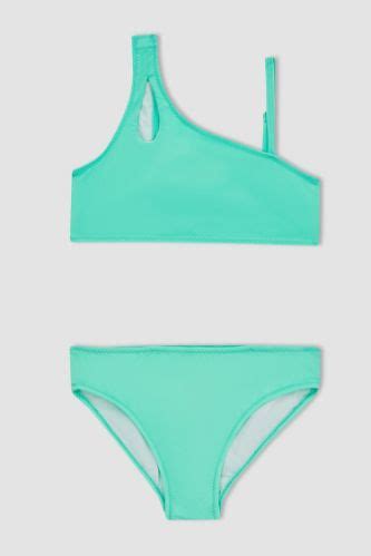 Yeşil Kız Çocuk Genç Kız Kız Çocuk Bikini Takımı DeFacto