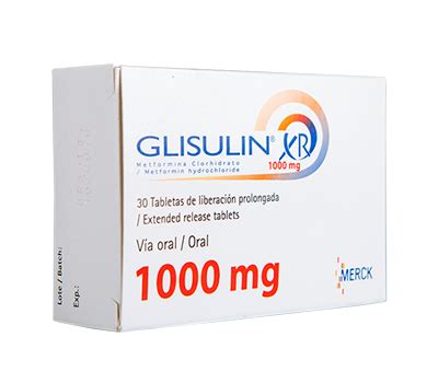 Glisulin Xr Mg Tabletas Via Oral