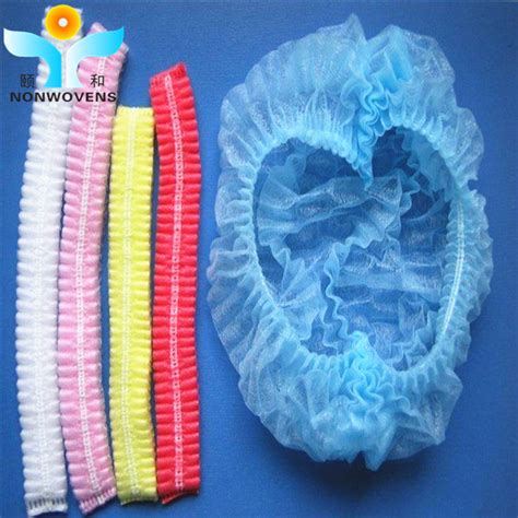 10gsm 18 21 Disposable Bouffant Mob Cap Light Weight PP Non Woven