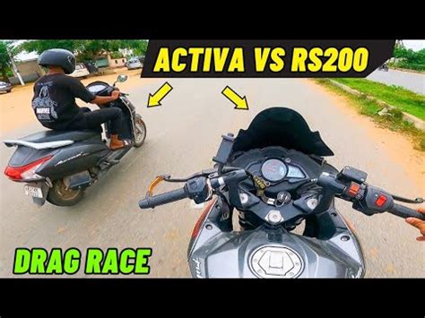 Activa G Vs Rs Drag Race Speed Drag Race The Rj