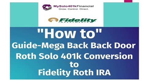 Solo K Webinar How To Guide Mega Backdoor Roth Solo K