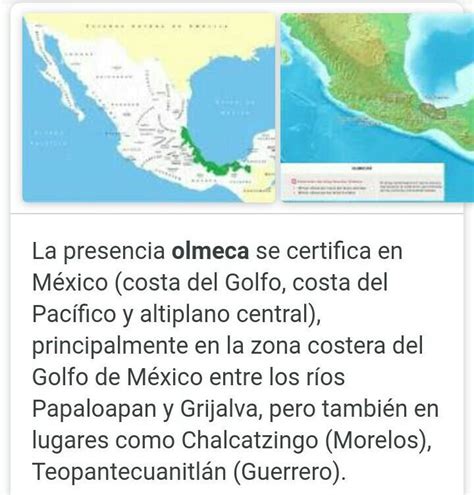 Cu L Es La Ubicaci N Geogr Fica De Los Olmecas Brainly Lat