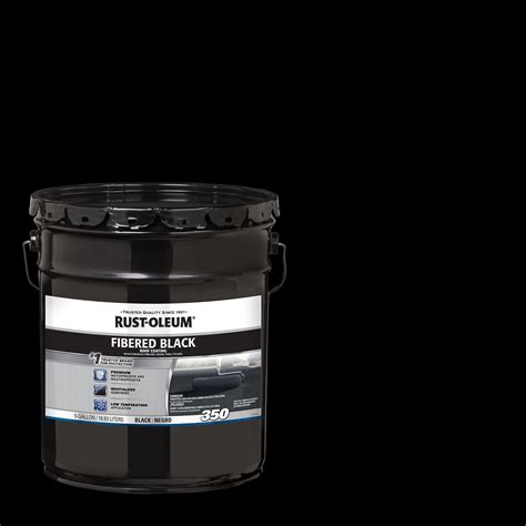 Black Rust Oleum 350 Fibered Roof Coating 301999 5 Gallon 1 Pack