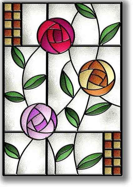 Stained Glass Vase Patterns Stained Glass Crafts Stained Glass Rose Stained Glass Flowers