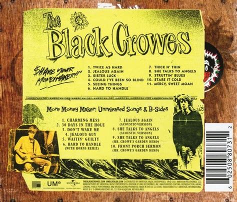 Black Crowes Shake Your Money Maker 2 CD Deluxe Edition Black