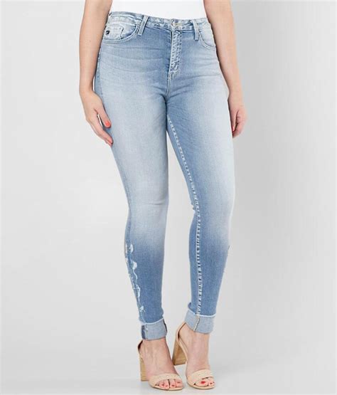 Kancan Kurvy High Rise Ankle Skinny Stretch Jean Womens Jeans In