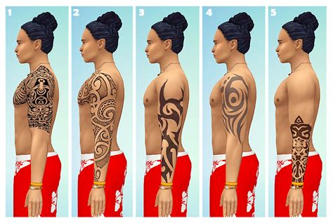 Pin On Sims Tatoos Et Peau