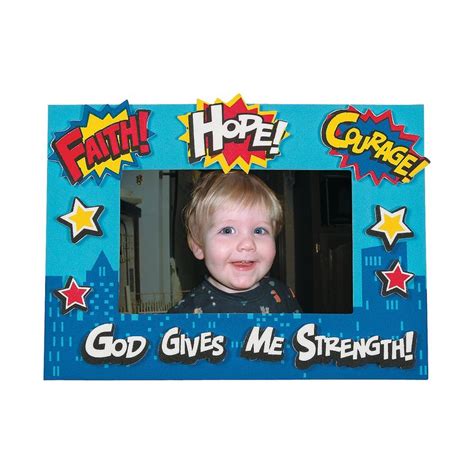 Superhero Vbs Picture Frame Magnet Craft Kit Makes 12 Oriental