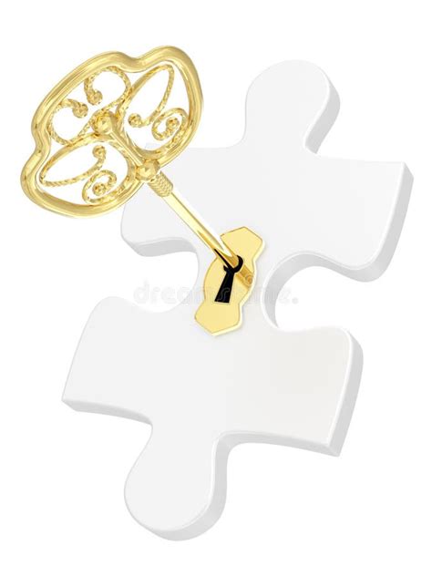 Golden Key Puzzle Stock Illustrations 235 Golden Key Puzzle Stock