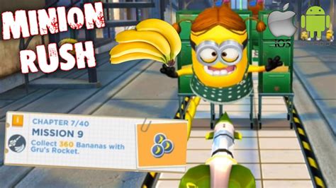 Minion Rush Collect Bananas With Gru S Rocket Youtube