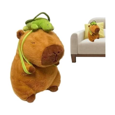 SAYEYBU Peluche Capybara Potelée Animal en Peluche Doux et Réaliste