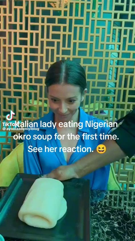 Letstalk9jablog On Twitter Hilarious Italian Lady Tries Nigerian Food For The First